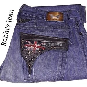 🚨SALE🚨NWT ROBIN'S JEAN FLAP POCKET FLAG JEANS